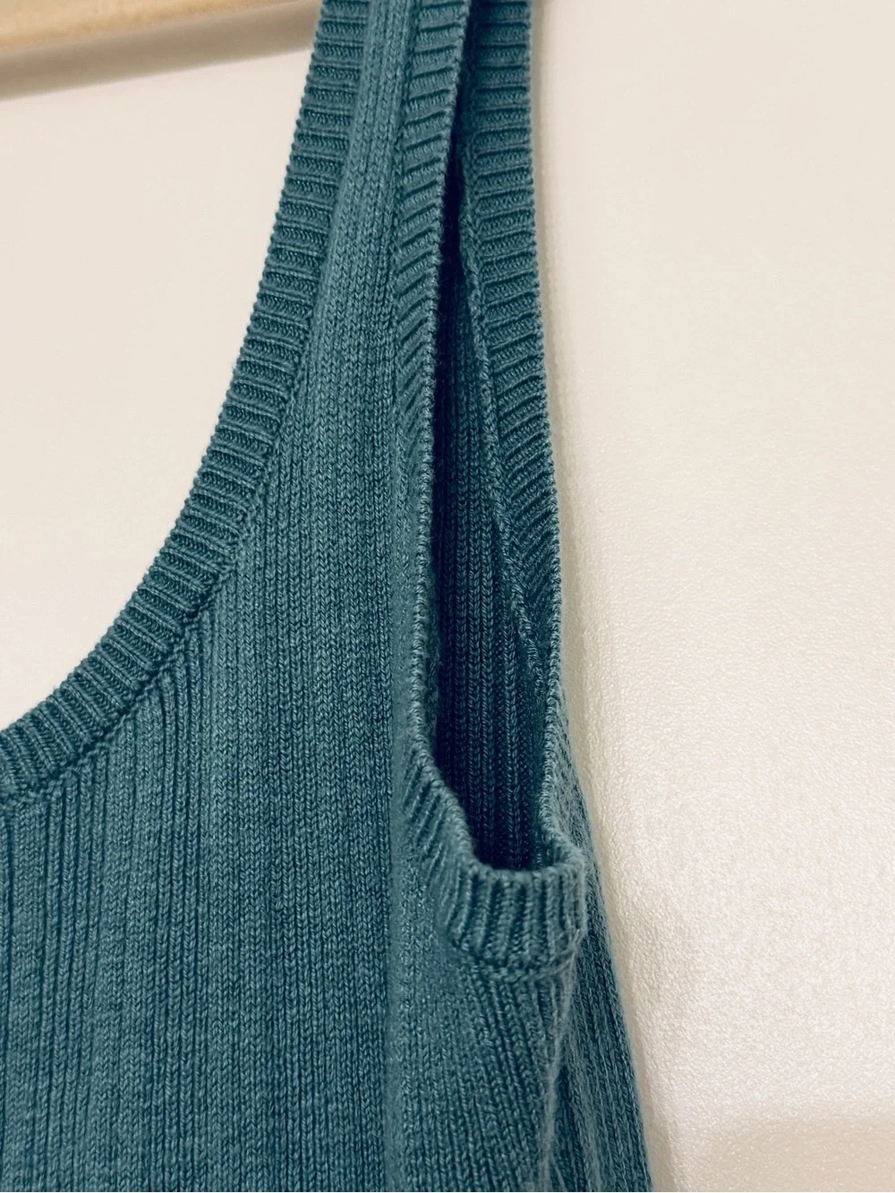 Abercrombie & Fitch Ribbed Knit Maxi Tank Dress Teal S
